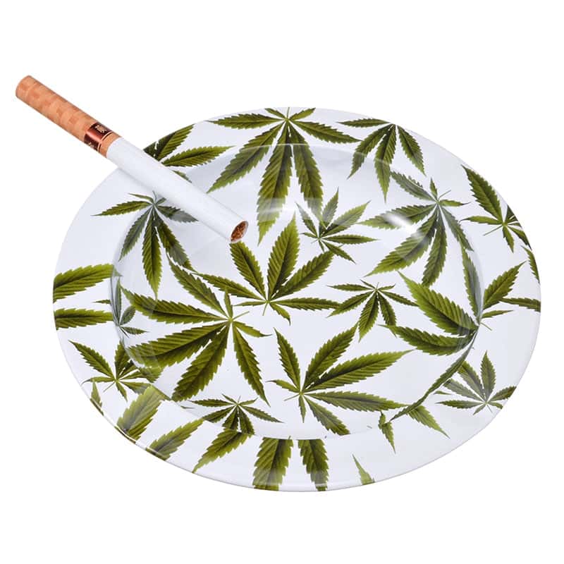 Metall Aschenbecher - Weed