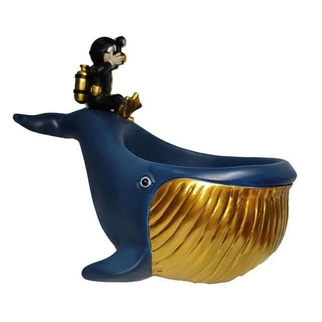 Aschenbecher Metall - Gold Moby Dick